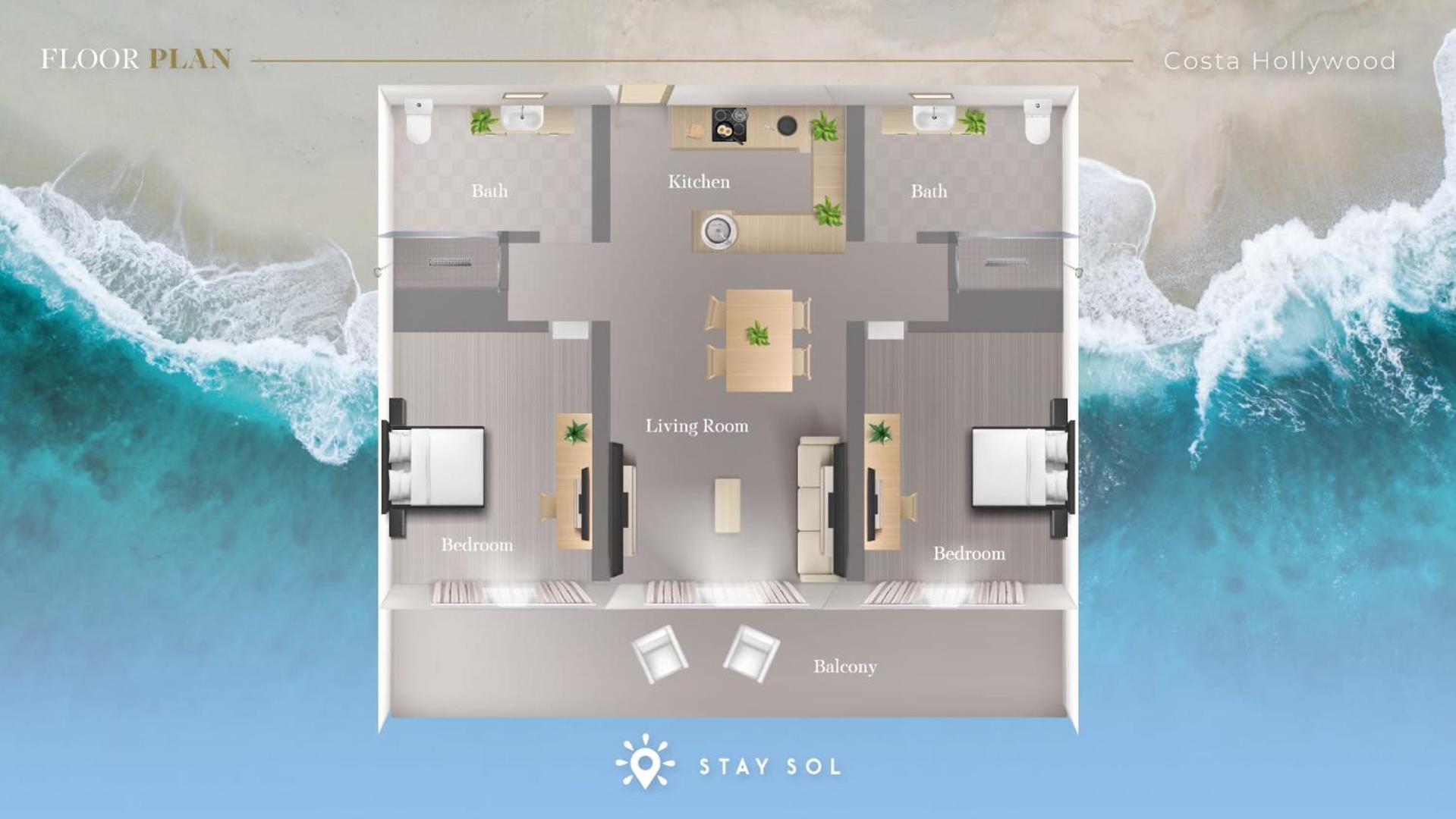 הוליווד Apartment With Bay View Balcony - Pool - Up To 6 - Gym מראה חיצוני תמונה